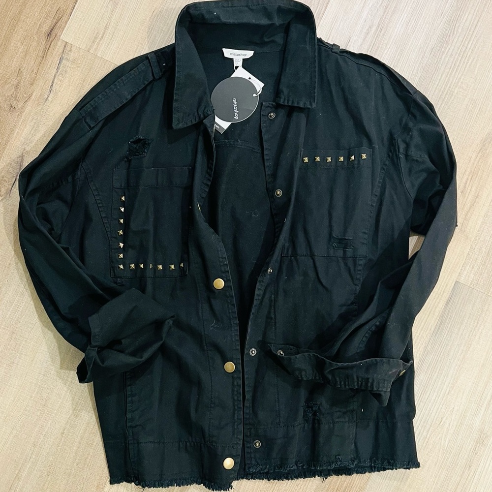 Bronze Stud Shacket